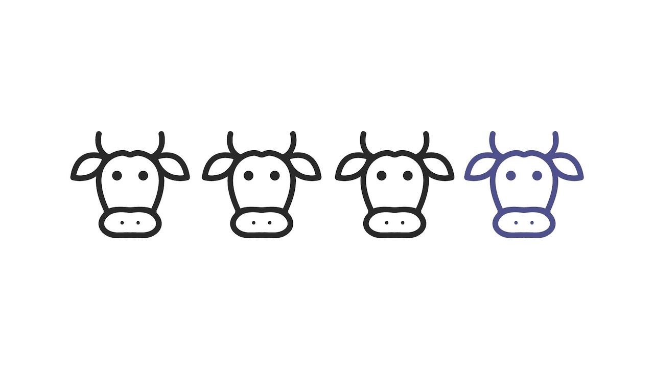 Product differentiation helps your brand stand out, like a purple cow